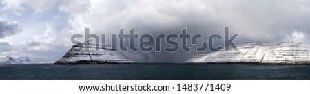 panoarama landscape winter Iceland Faroer