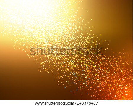 realistic bokeh lights - vector background Royalty-Free Stock Photo #148378487