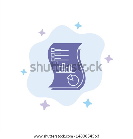 Audit, Analytics, Business, Data, Marketing, Paper, Report Blue Icon on Abstract Cloud Background