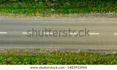 texture of asphalt road, view from above