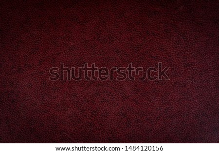 Dark red leather book cover design abstract vintage background grunge style texture pattern. Royalty-Free Stock Photo #1484120156