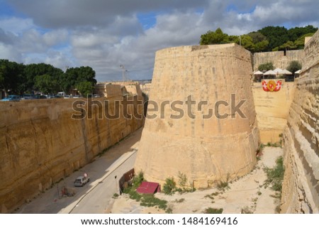 Malta  Island Picturous Architecture from above with a blue sky 
