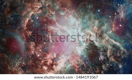Bursting galaxy. Elements of this image furnished by NASA