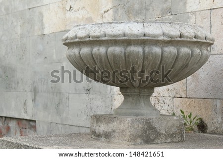  Large stone vase