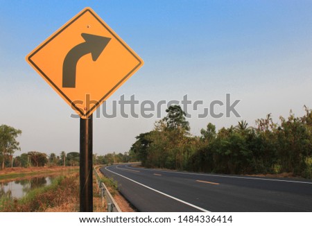 Road signs on country roads