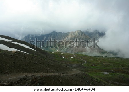 Trail at Logan Pass, Glacier National Park, Montana, USA