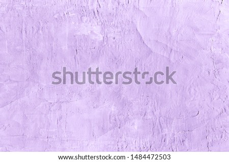 Subtle Violet Decorative Stucco Surface. Wall Texture. Abstract Background