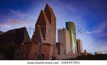 Houston Skyline taken mid-August 2019