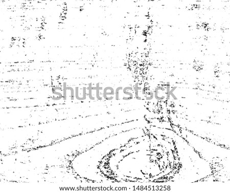 Grunge vector is black and white. Abstract monochrome background pattern of dust, cracks, scuffs, chips, stains, scratch