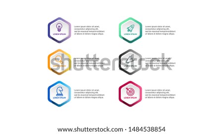 polygon Infographic vector design with icons options or steps. Infographics for business concept.for presentations banner, workflow layout, process diagram, flow chart and how it work