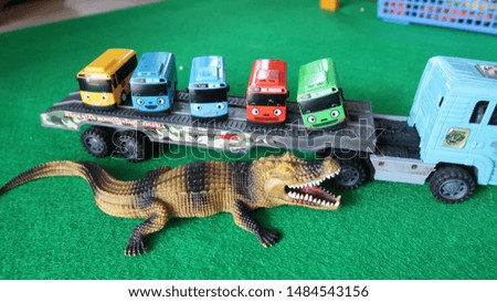 Bus Toys Animal toys crocodile dinosaur container truck
