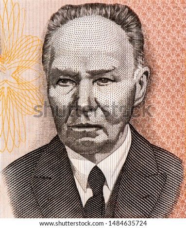 Kristjan Raud, Portrait from Estonia Banknotes. 

