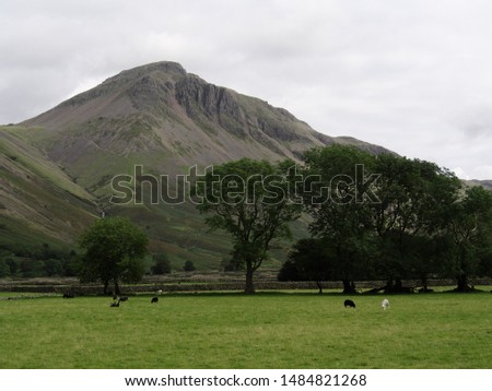 View of Wasdale Head, Seascale, Lake District National Park in Cumbria