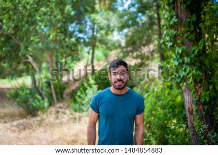 Portrait of a man exercising outdoors