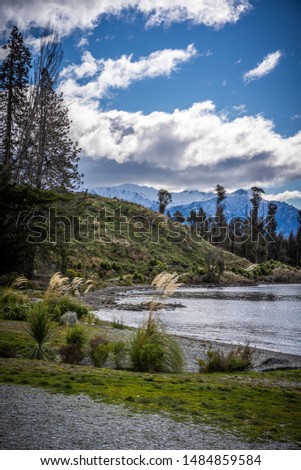 Scenic view of Lake Wakatipu, Queenstown, New Zealand