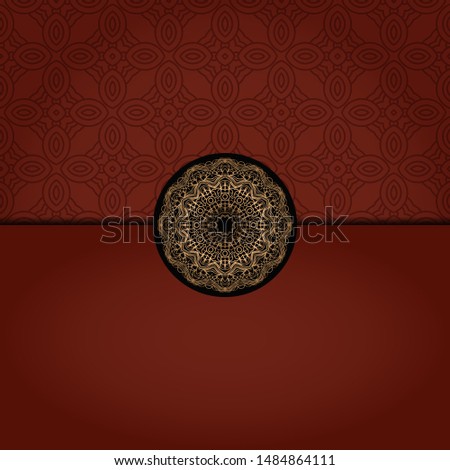 Abstract luxury background with mandala. Vector illustration. Ornament elegant invitation wedding card , invite.