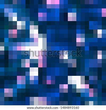 blue square background. presentation template. polygonal style