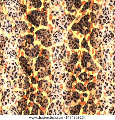 seamless abstract leopard pattern wild print animal skin pattern jaguar texture