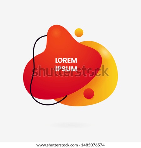 Liquid geometric abstract modern background graphic element. futuristic style fluid dynamic shape gradient color vector illustration. Social media post banner template.