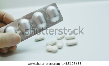Tablets in a pharmacy laboratory