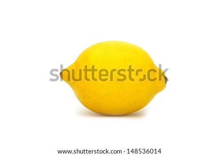 Lemon yellow isolated on white background