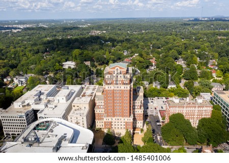 Aerial view Historical Midtown Atlanta