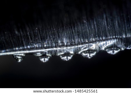 Aluminum Foil Edge Close Up