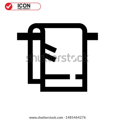 towel  icon isolated sign symbol vector illustration - high quality black style vector icons
