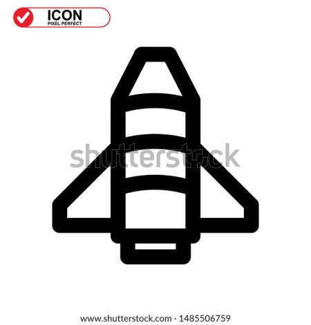 rocket icon isolated sign symbol vector illustration - high quality black style vector icons
