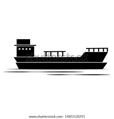 side view of a boat, vector illustration design