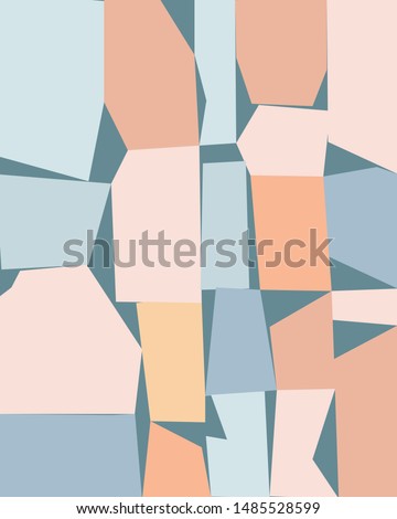 Geometric ornament. Abstract background - colorful abstract shapes. Can be used for wallpaper, template, poster, backdrop, book cover, brochure.