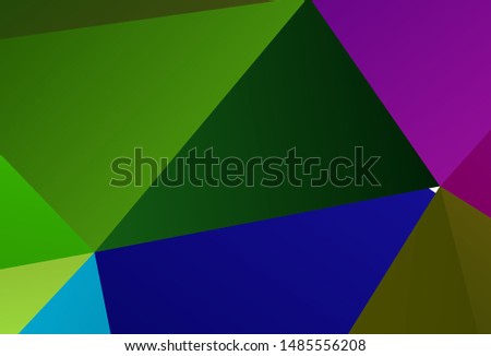 Light Orange vector gradient triangles texture. Colorful abstract illustration with triangles. A completely new design for your leaflet.