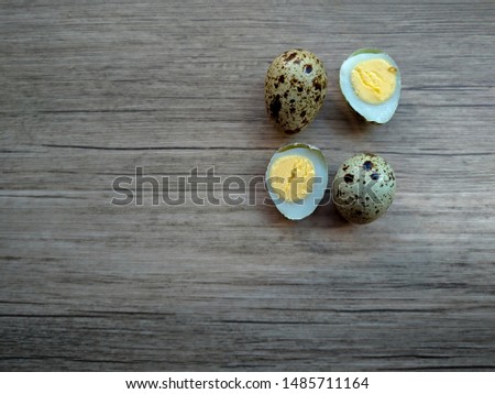 Background photo from Brown quail eggs