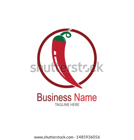 Chili logo vector template illustration