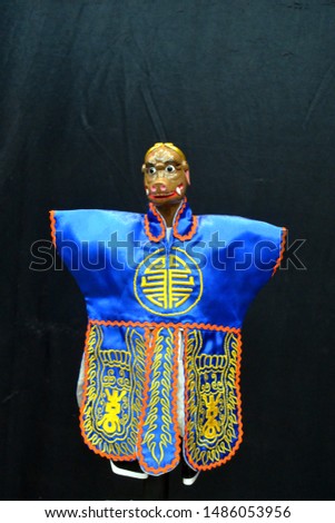 Traditional Chinese puppet in Indonesia, called Wayang Potehi 