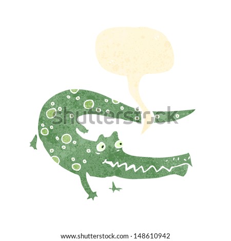 smiling crocodile cartoon