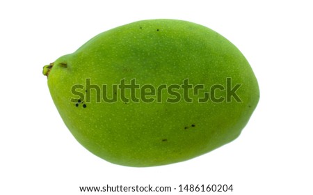 Mango on white background in studio