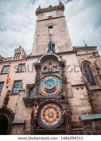 Astronomical Clock Tower. Prague Old Town Square Czech Republic