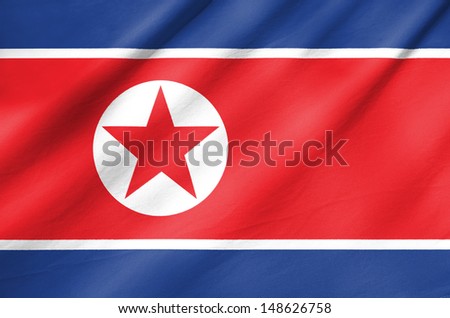 Fabric Flag of North Korea