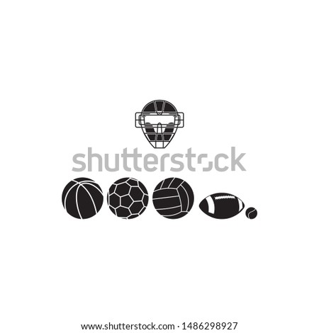 logo ball symbol sport vector illustration