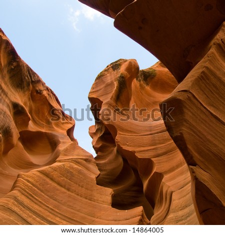 Abstract shapes of Antelope Canyon, Arizona, USA