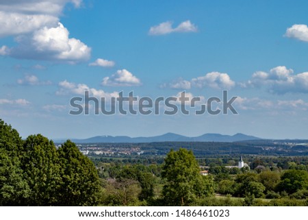 scenic view in mountain area Siebengebirge