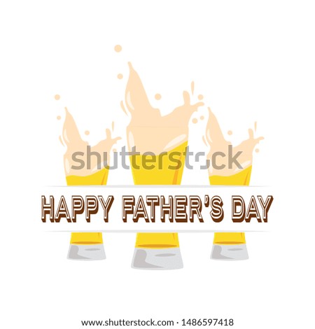 happy father day background with some special objects