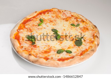 top view of Pizza Margherita