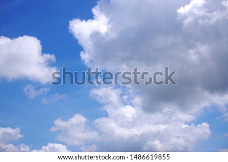  Clear blue sky and clouds