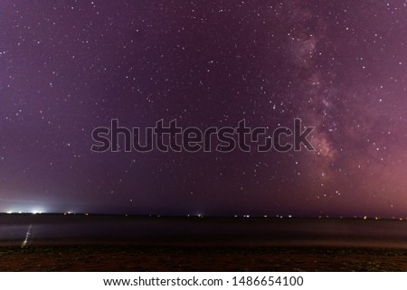 Milky Way Night Montegordo Beach
