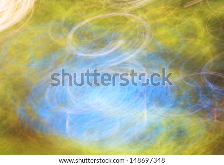 Photo art, bright Colorful light streaks abstract background in yellow and blue colors