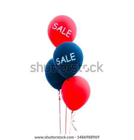a red and black balloon with the sign SALE white letters sale on a ballon, summer sales, big department store, shop window, mannequin, lighted shop window, season sales, save money