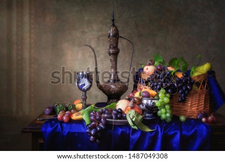 Fruit still life in Baroque style