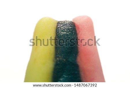 colorful licorice sweets in macro photography